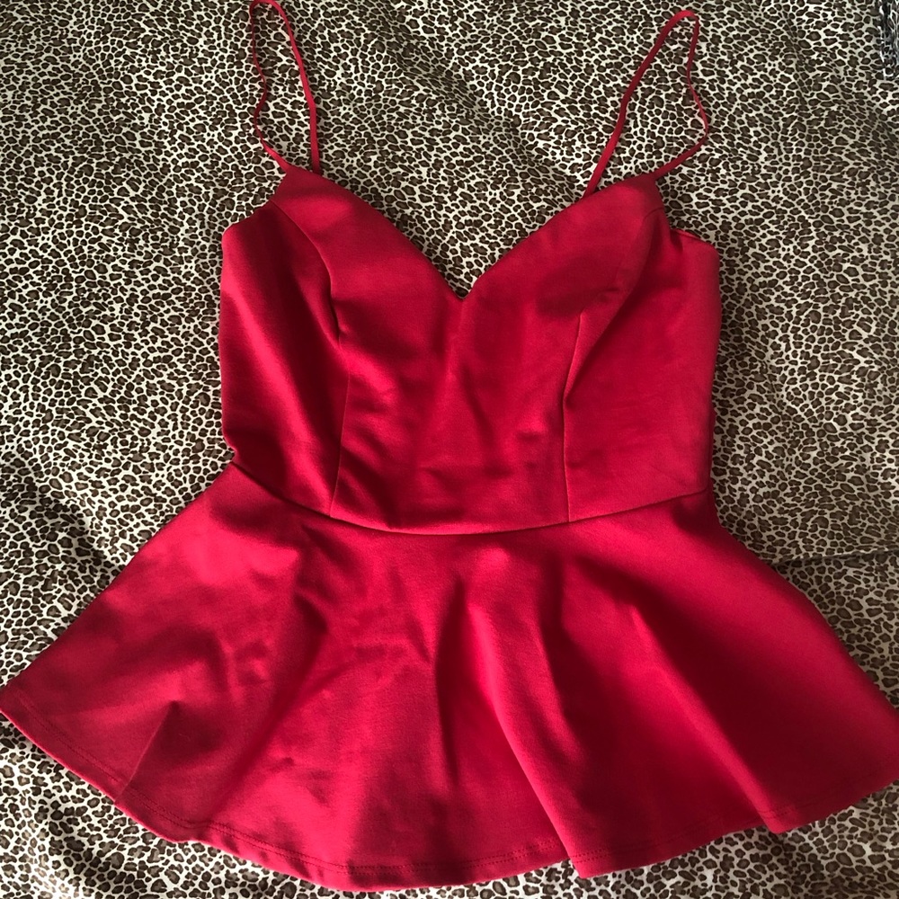 Royal red tank top ❤️
